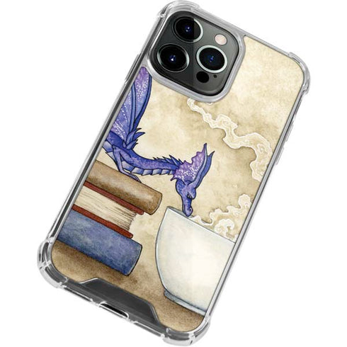 Amy Brown Whats in Here Coffee Dragon iPhone 14 Pro Clear Case